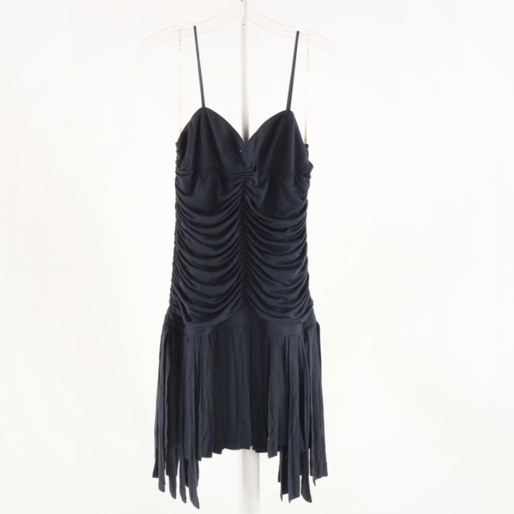 XS Sass & Bide Black Fringe Party Dress